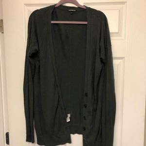 Dark green cardigan